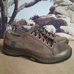 Timberland Smartwool Vibram Mens Shoes Brown Suede Leather Low Top Hiking Sz 8.5